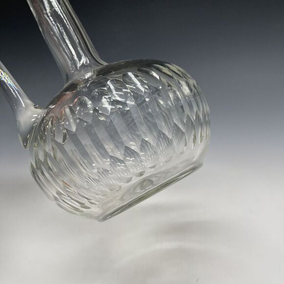 Vintage Glass Decanter‎ w/ Stopper Clear Diamond - Picture 14 of 16